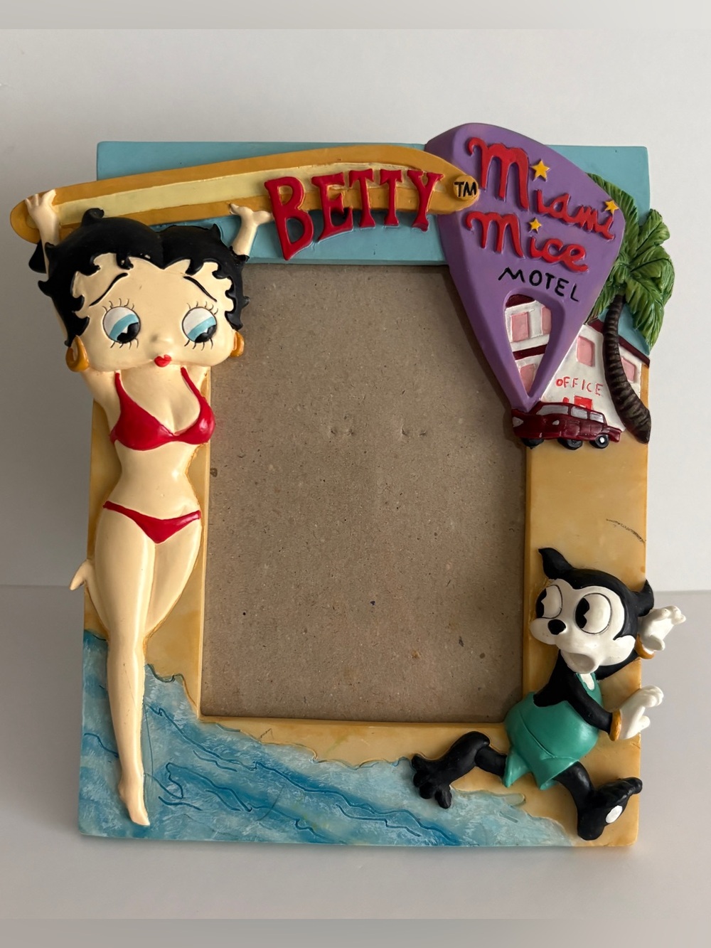 Vintage Betty Boop Miami Mice Motel Picture Frame